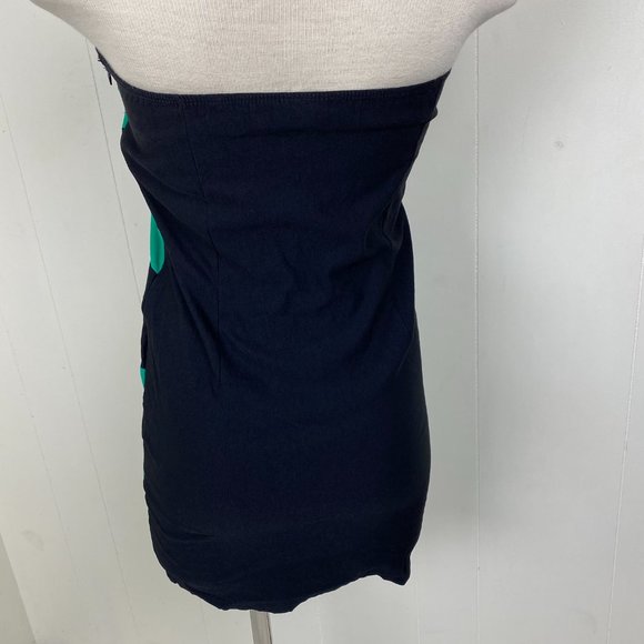 Joyce Leslie Black & Green Bodycon Dress Large - Picture 5 of 6